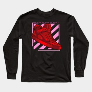 Don Ye Red Sneaker Long Sleeve T-Shirt